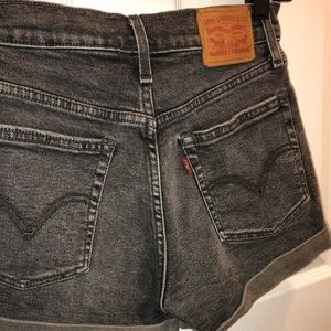 Levi Dark Grey Jean Shorts